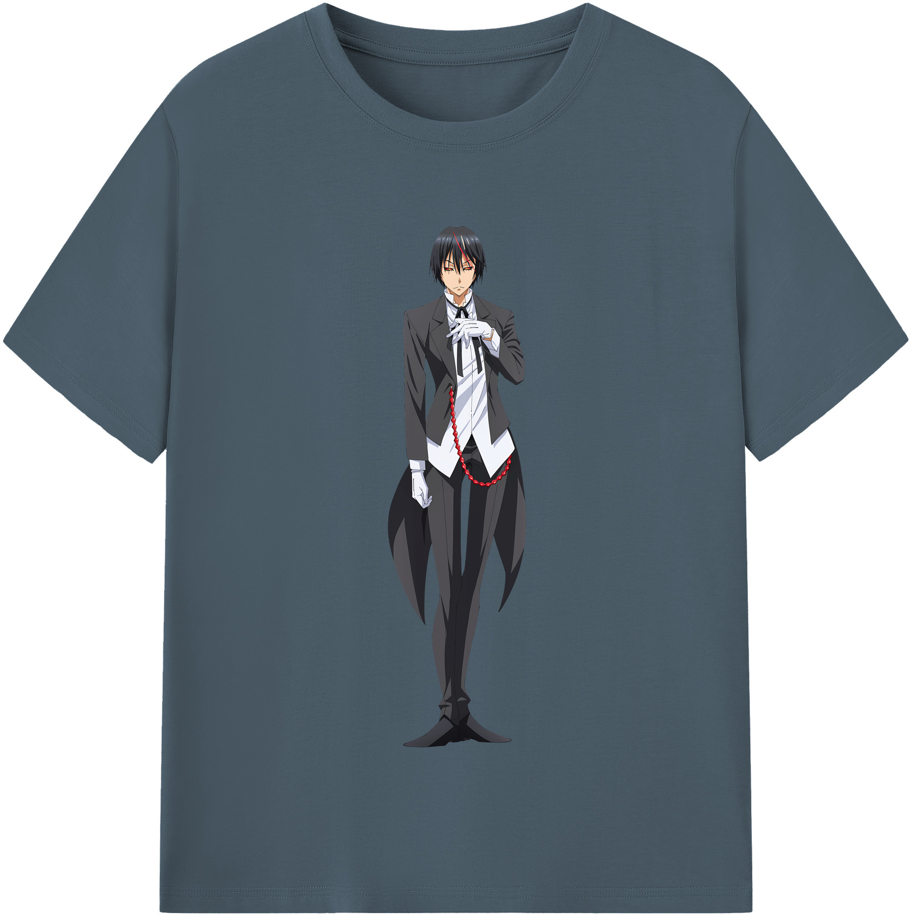 （画像用） 転スラ Regarding Reincarnated to Slime 綿100％半袖Tシャツ（フロントプリント）